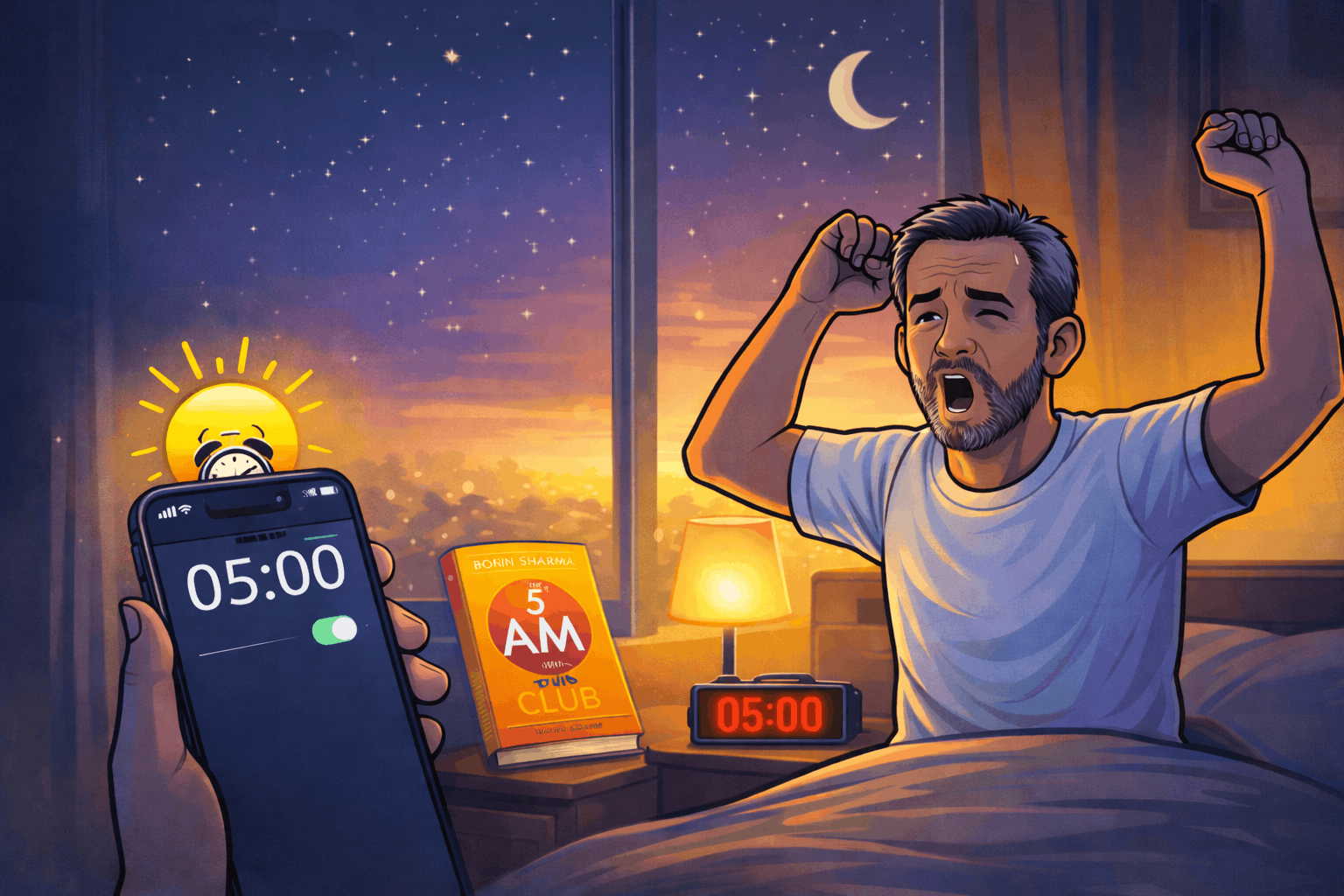 Vroeg in de ochtend wakker worden (1)